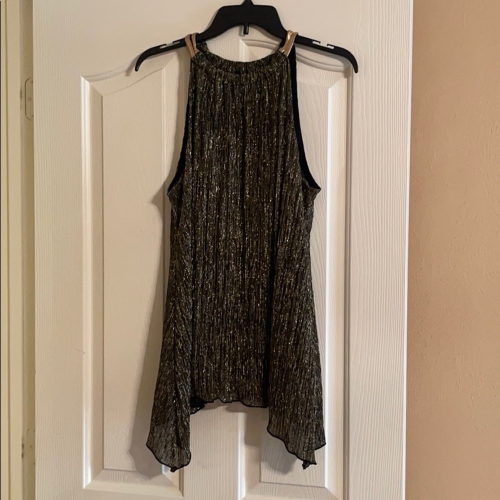 INC International Concepts Sleeveless Shimmer Top